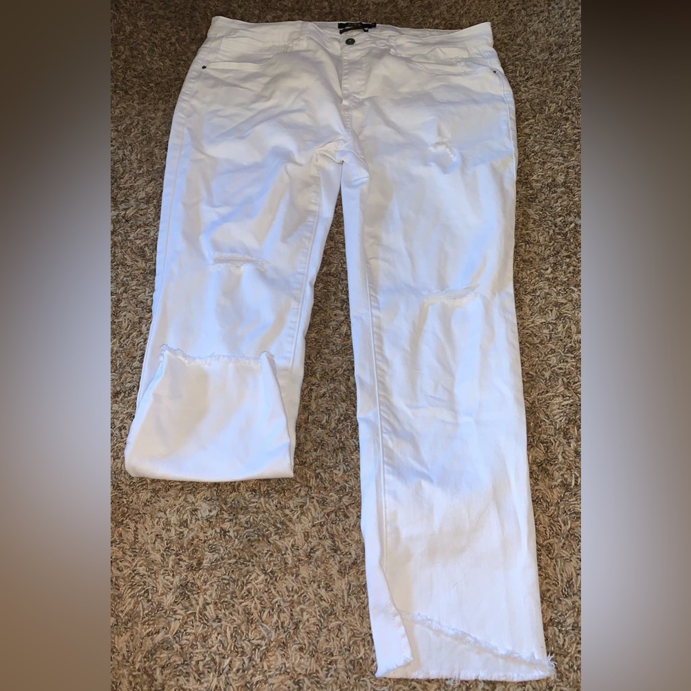 White skinny jeans!